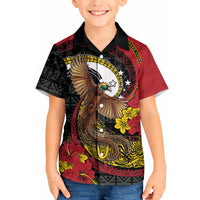 Personalised Papua New Guinea Language Week Hawaiian Shirt Bird Of Paradise Tribal Floral Pattern DT05 - Polynesian Pride