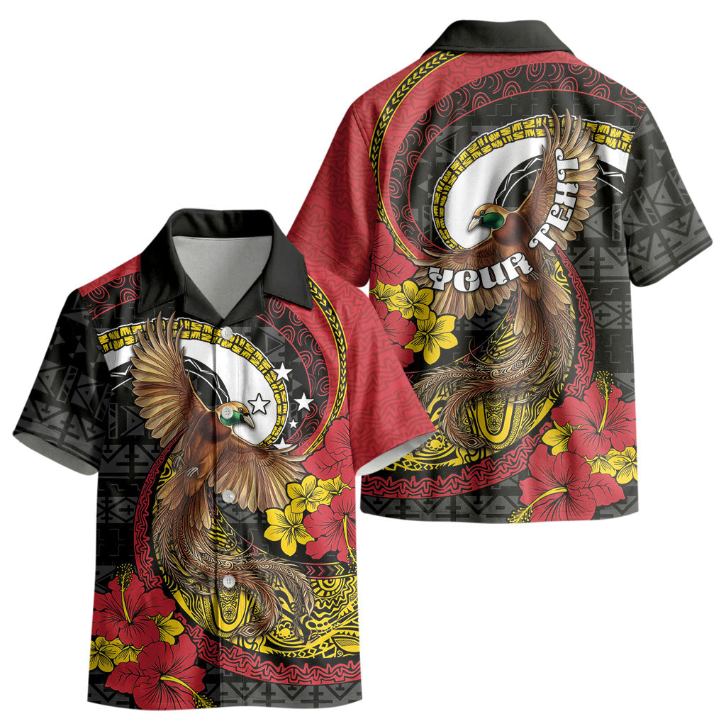 Personalised Papua New Guinea Language Week Kid Hawaiian Shirt Bird Of Paradise Tribal Floral Pattern DT05 - Polynesian Pride