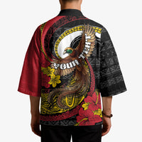 Personalised Papua New Guinea Language Week Kimono Bird Of Paradise Tribal Floral Pattern DT05 - Polynesian Pride