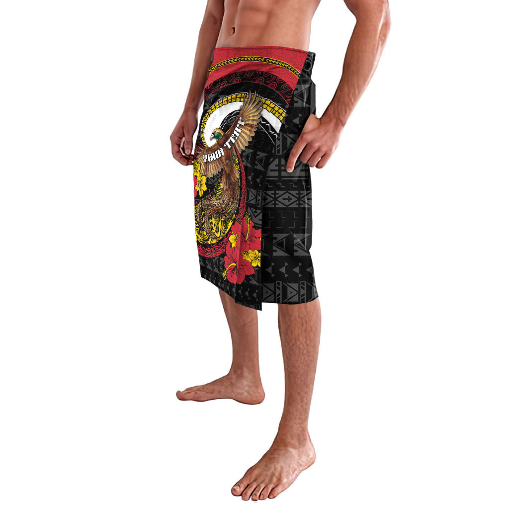 Personalised Papua New Guinea Language Week Lavalava Bird Of Paradise Tribal Floral Pattern DT05 - Polynesian Pride