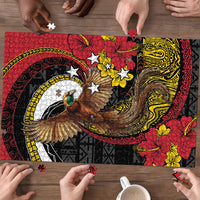 Papua New Guinea Language Week Puzzle Bird Of Paradise Tribal Floral Pattern DT05 - Polynesian Pride