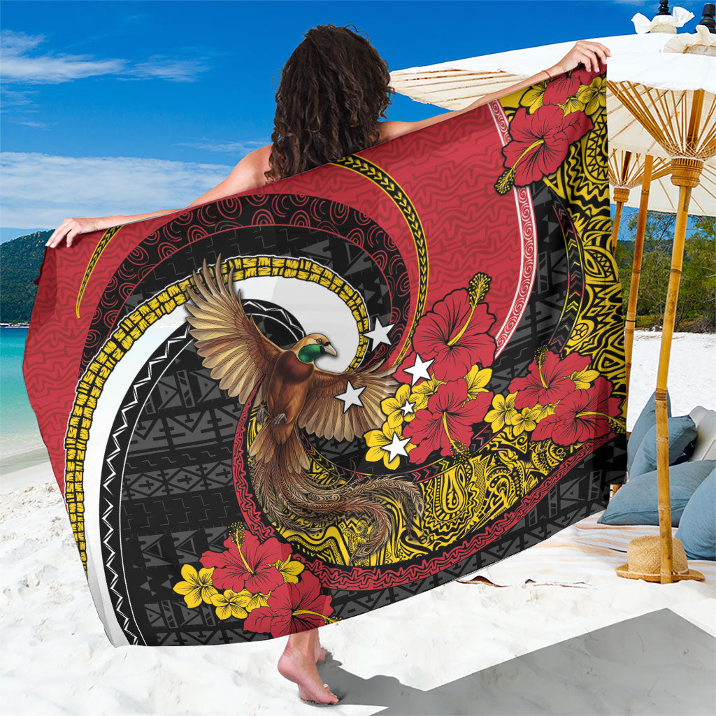 Papua New Guinea Language Week Sarong Bird Of Paradise Tribal Floral Pattern