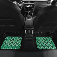 Aotearoa Ngati Awa Car Mats Maori Tribal Green Marble Paua Shell Pattern DT05 Set 2pcs - Back Green - Polynesian Pride