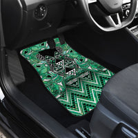 Aotearoa Ngati Awa Car Mats Maori Tribal Green Marble Paua Shell Pattern DT05 - Polynesian Pride