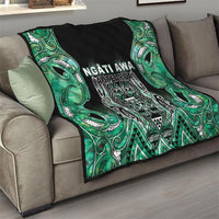 Aotearoa Ngati Awa Quilt Maori Tribal Green Marble Paua Shell Pattern DT05 - Polynesian Pride