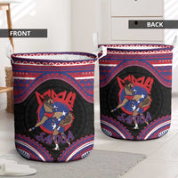 Samoa Mixed Martial Arts Laundry Basket Flying Knee Of Samoan DT05 - Polynesian Pride