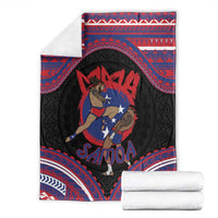 Samoa Mixed Martial Arts Blanket Flying Knee Of Samoan - Polynesian Pride