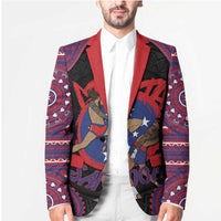 Personalised Samoa Mixed Martial Arts Blazer Flying Knee Of Samoan - Polynesian Pride