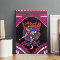 Samoa Mixed Martial Arts Canvas Wall Art Flying Knee Of Samoan DT05 - Polynesian Pride