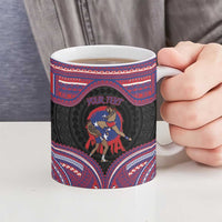Personalised Samoa Mixed Martial Arts Ceramic Mug Flying Knee Of Samoan DT05 - Polynesian Pride