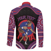 Personalised Samoa Mixed Martial Arts Family Matching Mermaid Dress and Hawaiian Shirt Flying Knee Of Samoan - Polynesian Pride