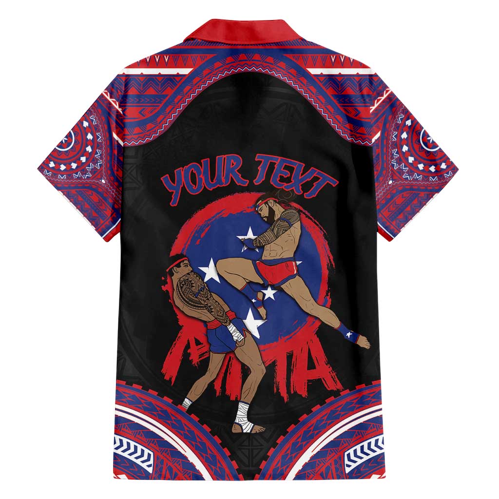 Personalised Samoa Mixed Martial Arts Family Matching Puletasi and Hawaiian Shirt Flying Knee Of Samoan - Polynesian Pride