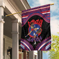 Samoa Mixed Martial Arts Garden Flag Flying Knee Of Samoan - Polynesian Pride