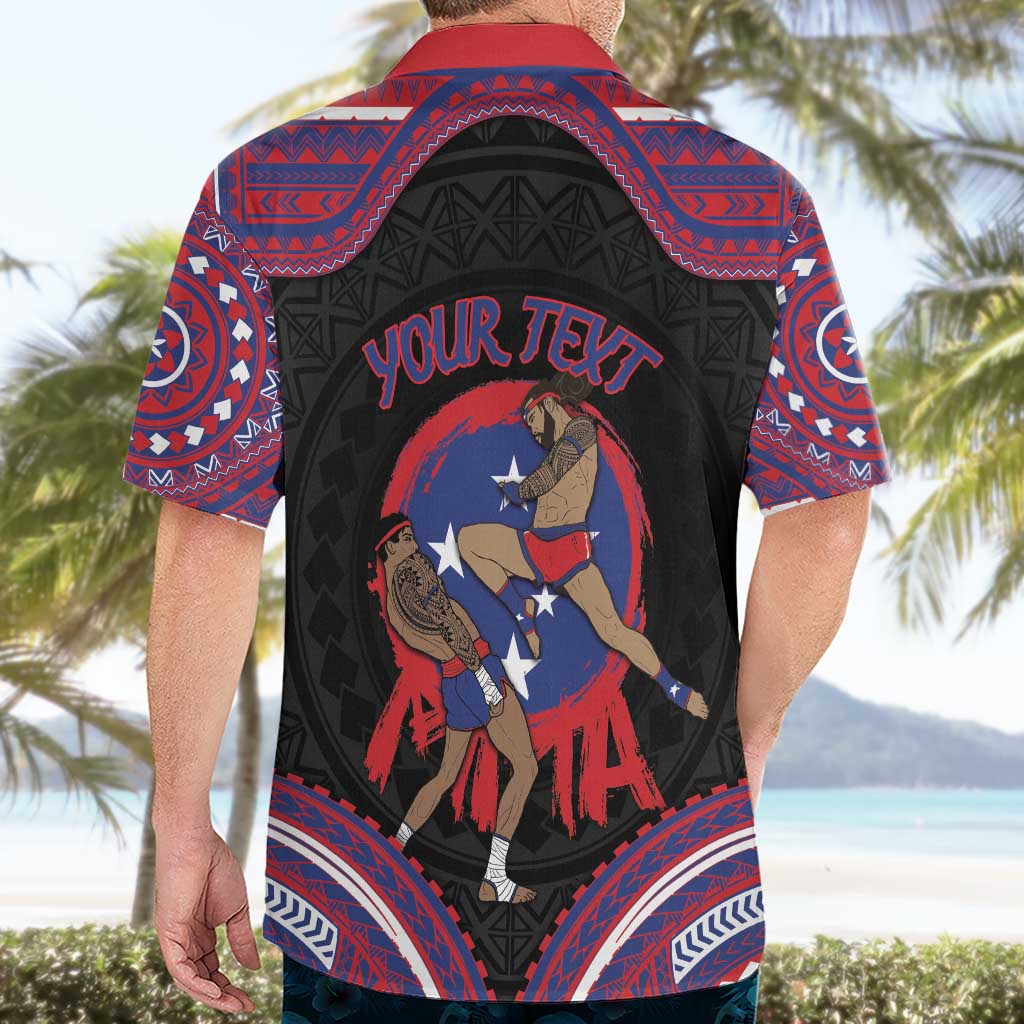 Personalised Samoa Mixed Martial Arts Hawaiian Shirt Flying Knee Of Samoan DT05 - Polynesian Pride