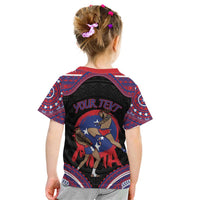 Personalised Samoa Mixed Martial Arts Kid T Shirt Flying Knee Of Samoan DT05 - Polynesian Pride