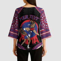 Personalised Samoa Mixed Martial Arts Kimono Sleeve Blouse Flying Knee Of Samoan DT05 - Polynesian Pride