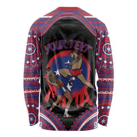 Personalised Samoa Mixed Martial Arts Long Sleeve Shirt Flying Knee Of Samoan DT05 - Polynesian Pride