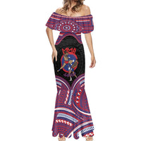 Personalised Samoa Mixed Martial Arts Mermaid Dress Flying Knee Of Samoan DT05 - Polynesian Pride