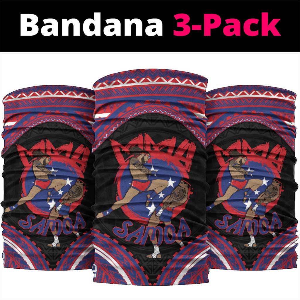 Samoa Mixed Martial Arts Neck Gaiter Flying Knee Of Samoan DT05 package One Size: 25*50cm Black - Polynesian Pride