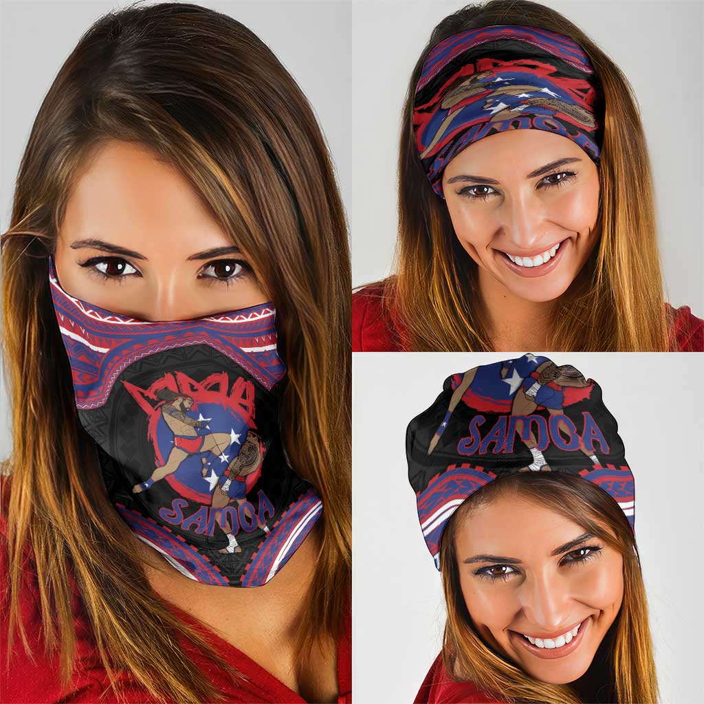 Samoa Mixed Martial Arts Neck Gaiter Flying Knee Of Samoan DT05 - Polynesian Pride