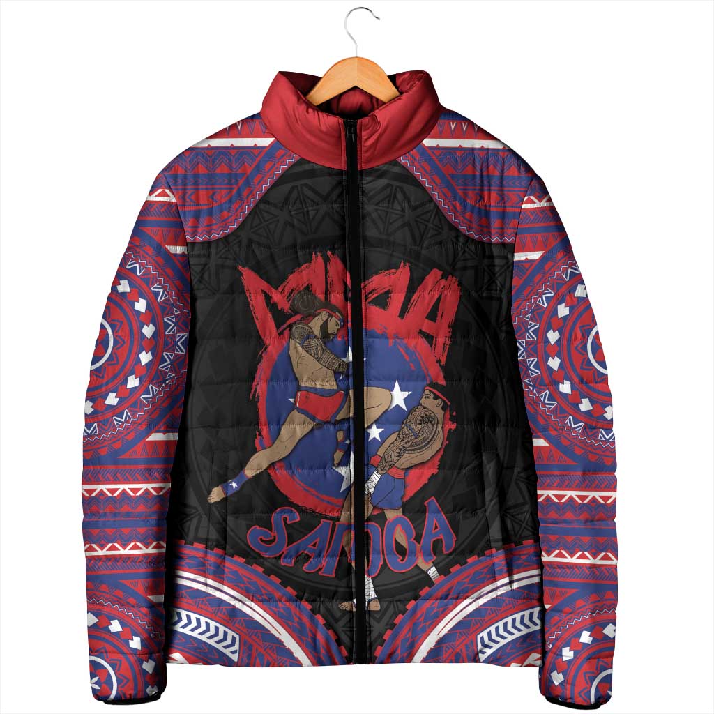 Personalised Samoa Mixed Martial Arts Padded Jacket Flying Knee Of Samoan DT05 - Polynesian Pride