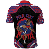 Personalised Samoa Mixed Martial Arts Polo Shirt Flying Knee Of Samoan DT05 - Polynesian Pride