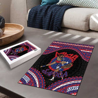 Samoa Mixed Martial Arts Puzzle Flying Knee Of Samoan DT05 - Polynesian Pride
