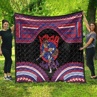 Samoa Mixed Martial Arts Quilt Flying Knee Of Samoan - Polynesian Pride