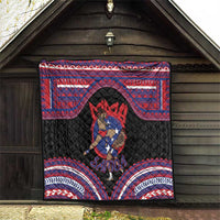Samoa Mixed Martial Arts Quilt Flying Knee Of Samoan - Polynesian Pride