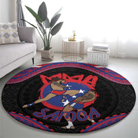 Samoa Mixed Martial Arts Round Carpet Flying Knee Of Samoan DT05 - Polynesian Pride