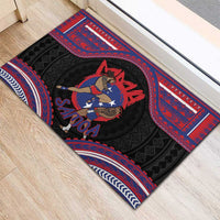 Samoa Mixed Martial Arts Rubber Doormat Flying Knee Of Samoan DT05 - Polynesian Pride