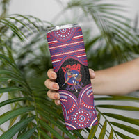 Personalised Samoa Mixed Martial Arts Skinny Tumbler Flying Knee Of Samoan DT05 - Polynesian Pride
