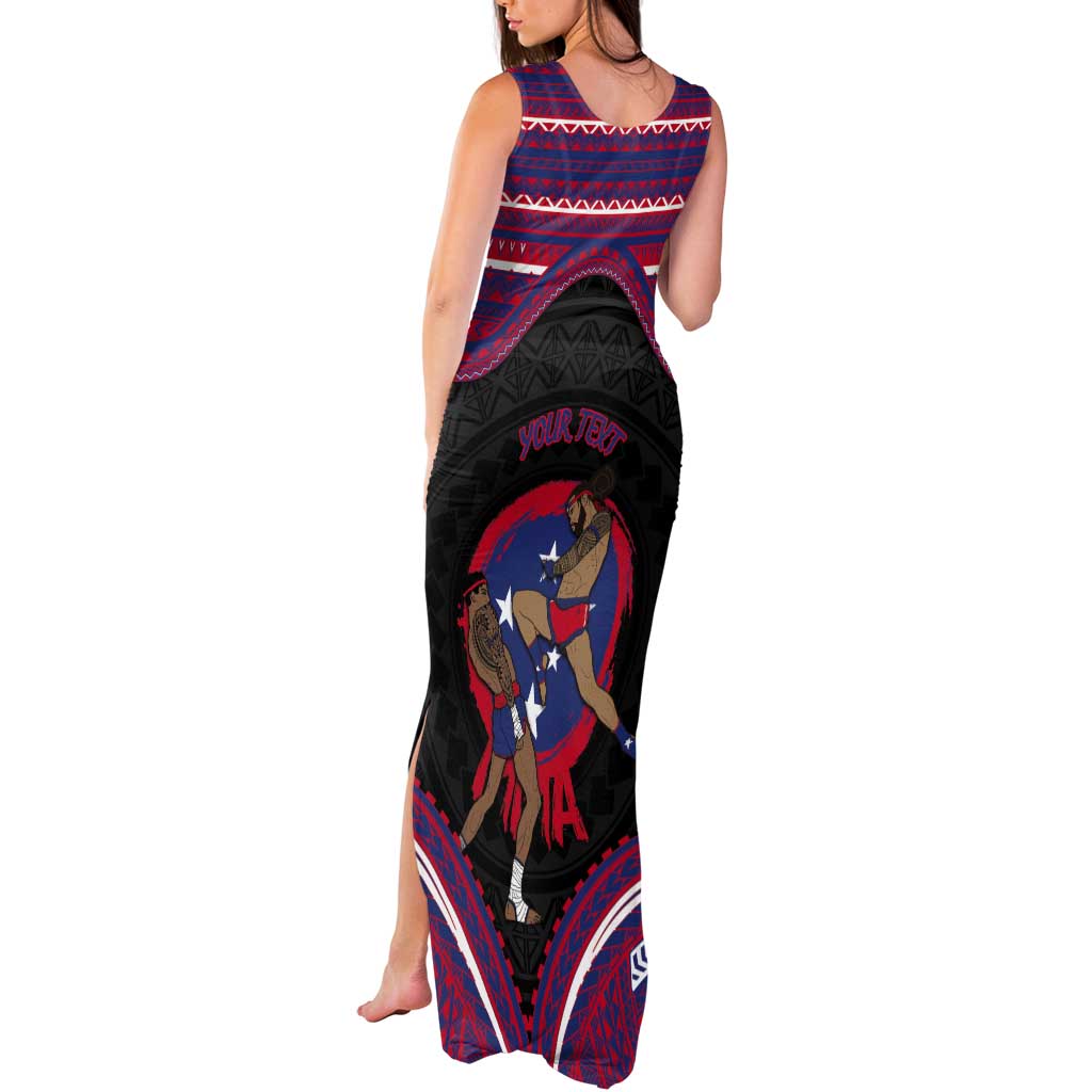 Personalised Samoa Mixed Martial Arts Tank Maxi Dress Flying Knee Of Samoan DT05 - Polynesian Pride