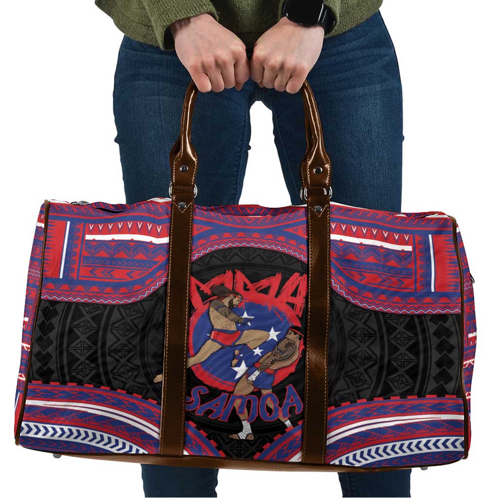 Samoa Mixed Martial Arts Travel Bag Flying Knee Of Samoan - Polynesian Pride
