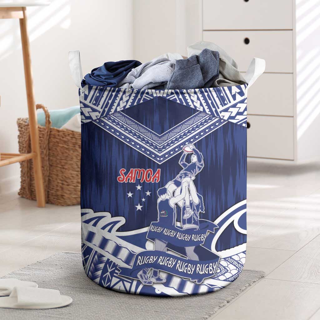 Samoa Rugby Laundry Basket Pacific Warrior Glory - Polynesian Pride