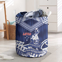 Samoa Rugby Laundry Basket Pacific Warrior Glory - Polynesian Pride