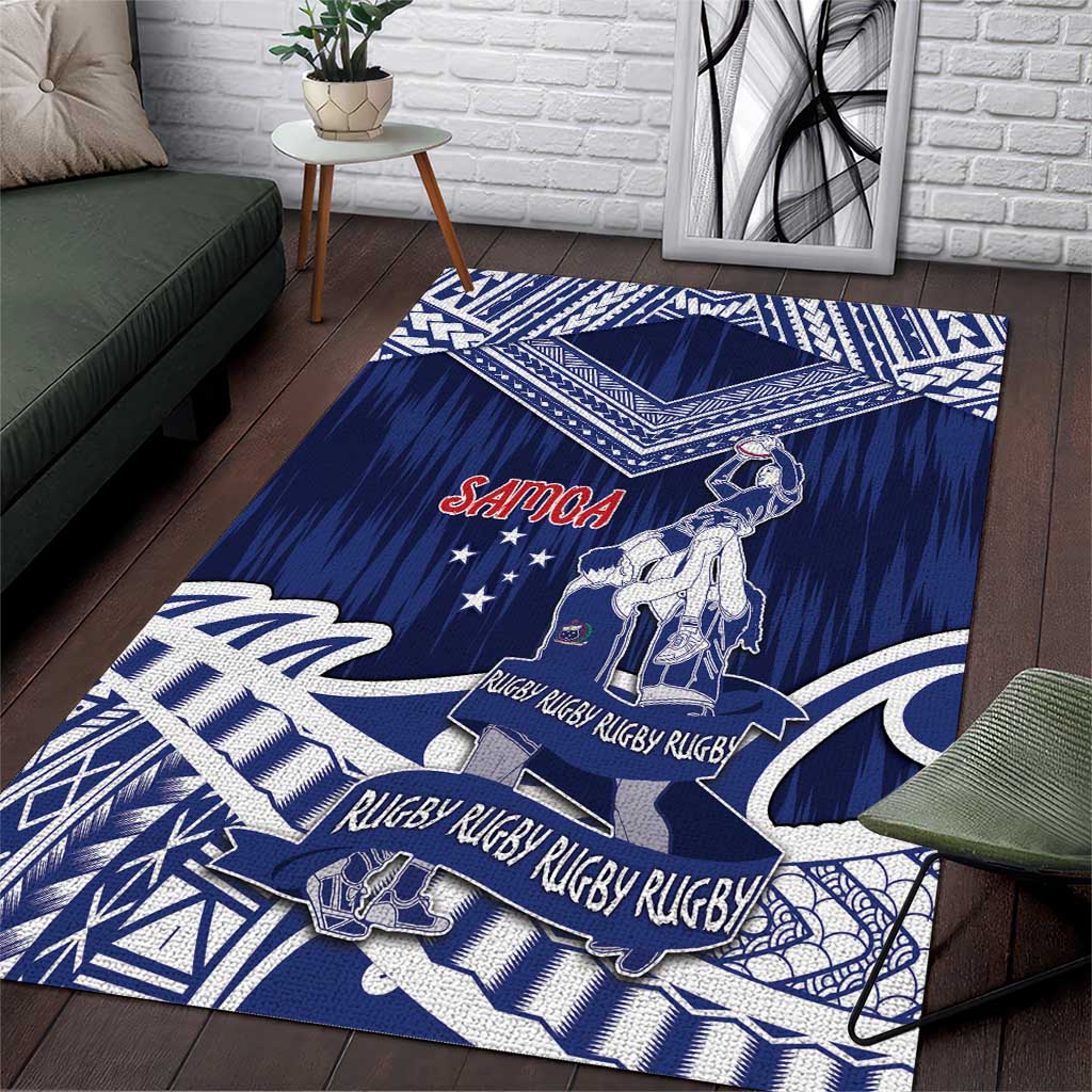 Samoa Rugby Area Rug Pacific Warrior Glory - Polynesian Pride