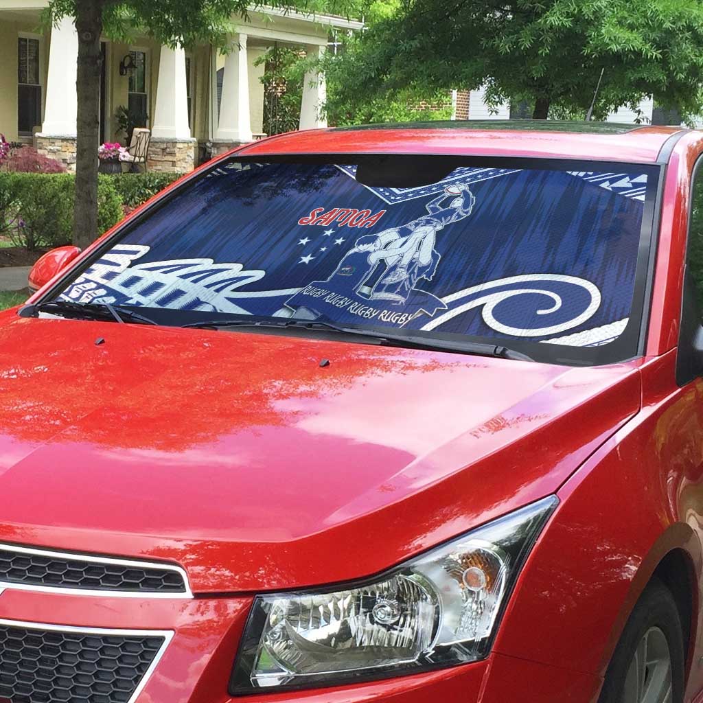 Samoa Rugby Auto Sun Shade Pacific Warrior Glory - Polynesian Pride