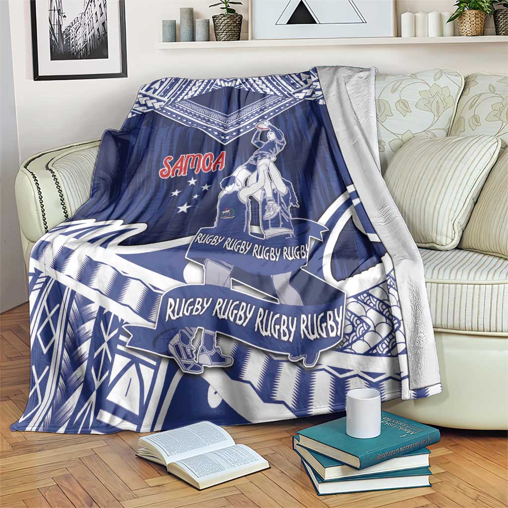 Samoa Rugby Blanket Pacific Warrior Glory - Polynesian Pride