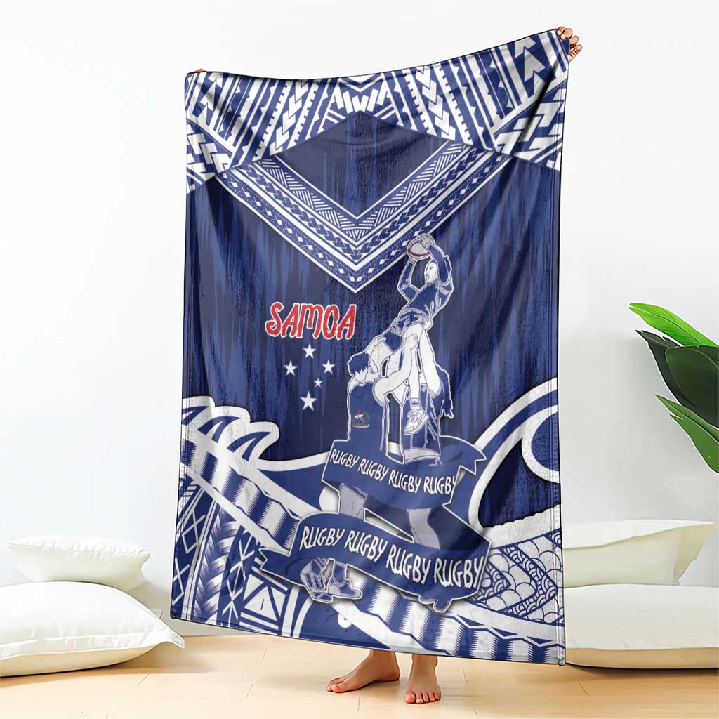 Samoa Rugby Blanket Pacific Warrior Glory - Polynesian Pride