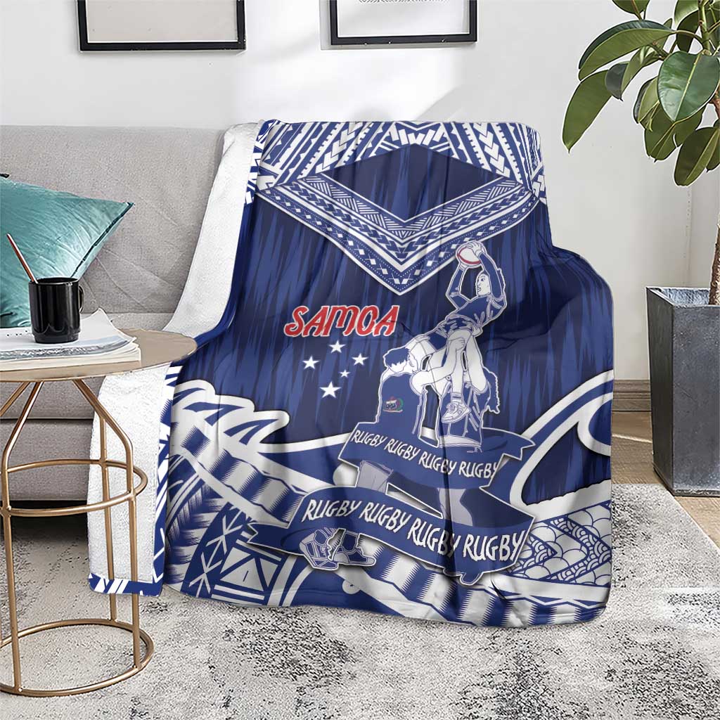 Samoa Rugby Blanket Pacific Warrior Glory - Polynesian Pride