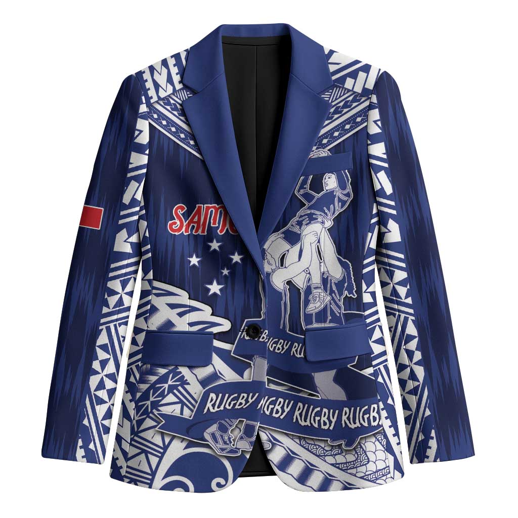 Personalised Samoa Rugby Blazer Pacific Warrior Glory - Polynesian Pride