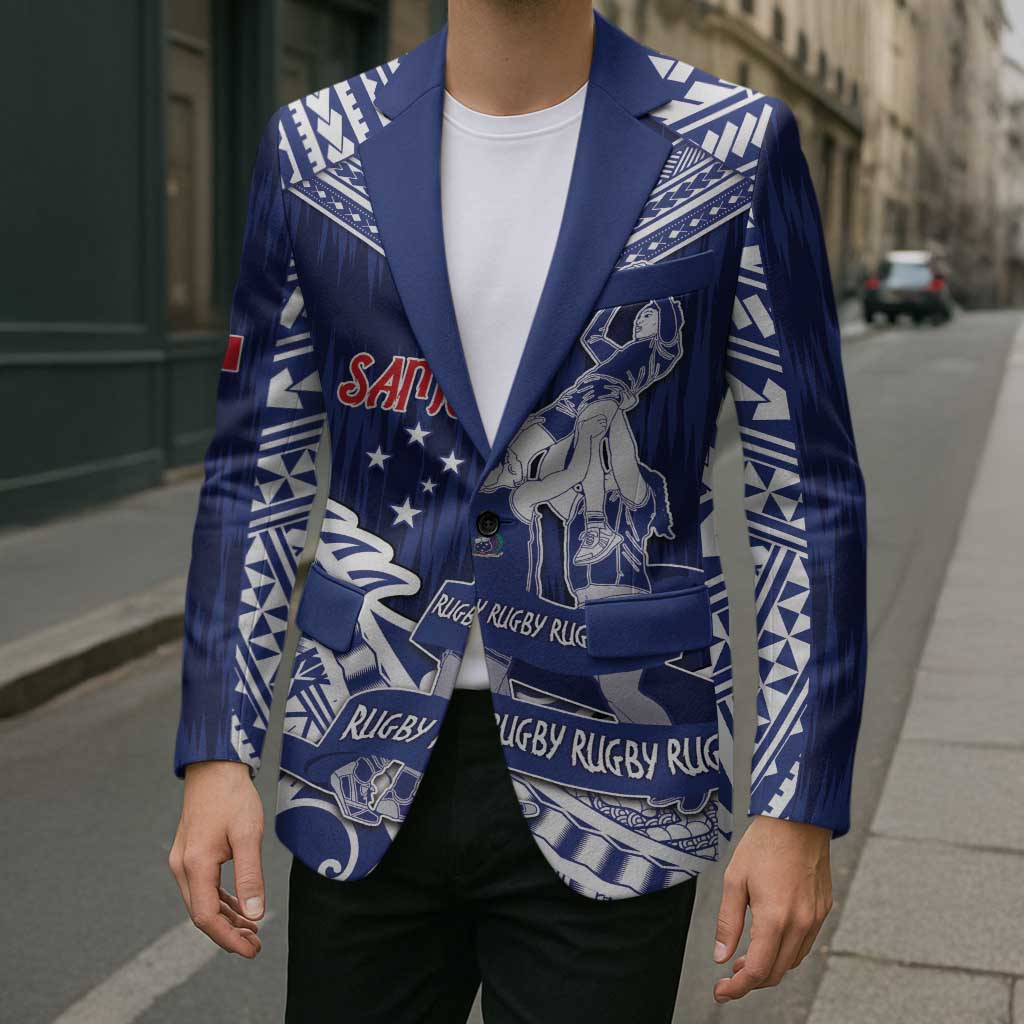 Personalised Samoa Rugby Blazer Pacific Warrior Glory - Polynesian Pride