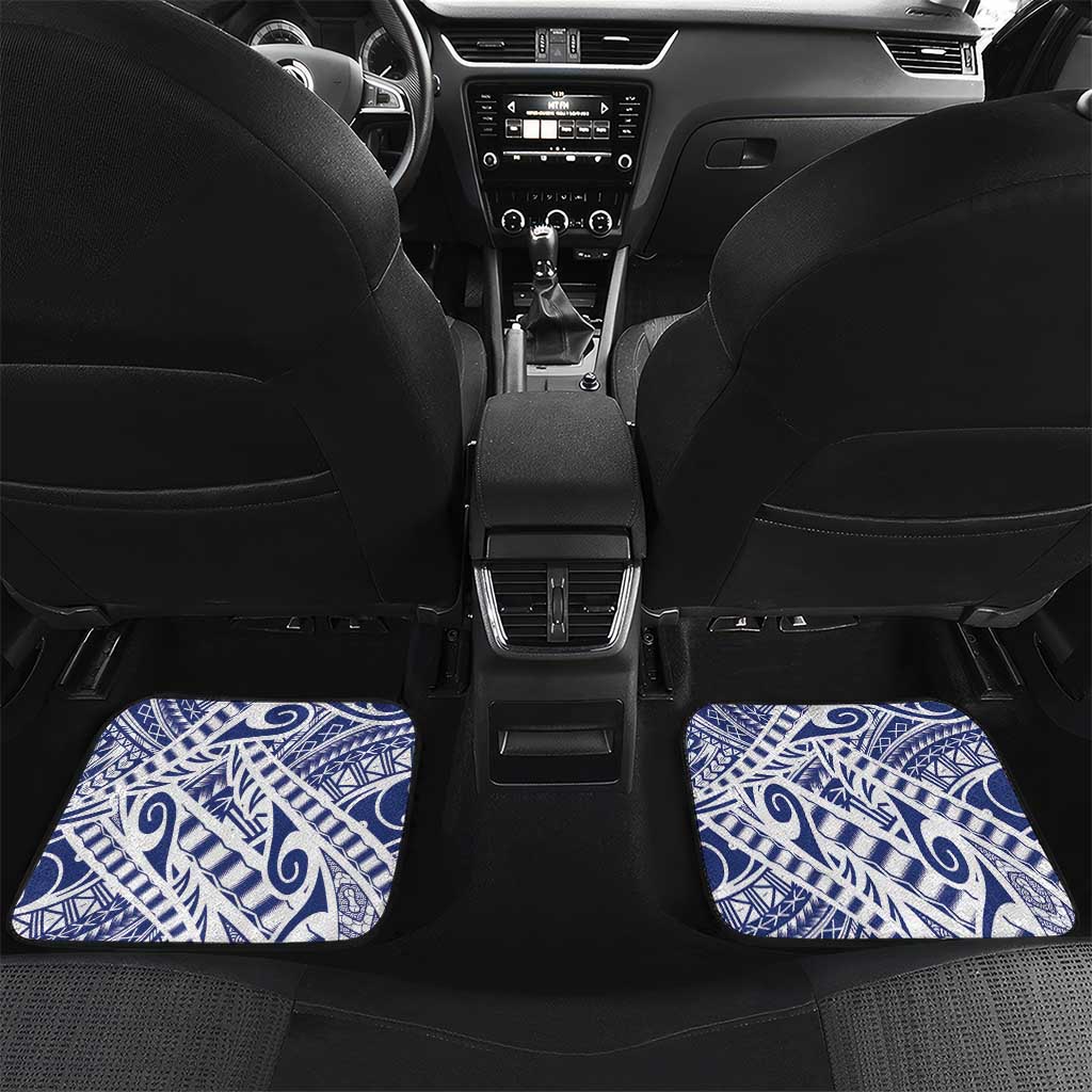 Personalised Samoa Rugby Car Mats Pacific Warrior Glory - Polynesian Pride