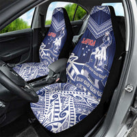 Samoa Rugby Car Seat Cover Pacific Warrior Glory - Polynesian Pride