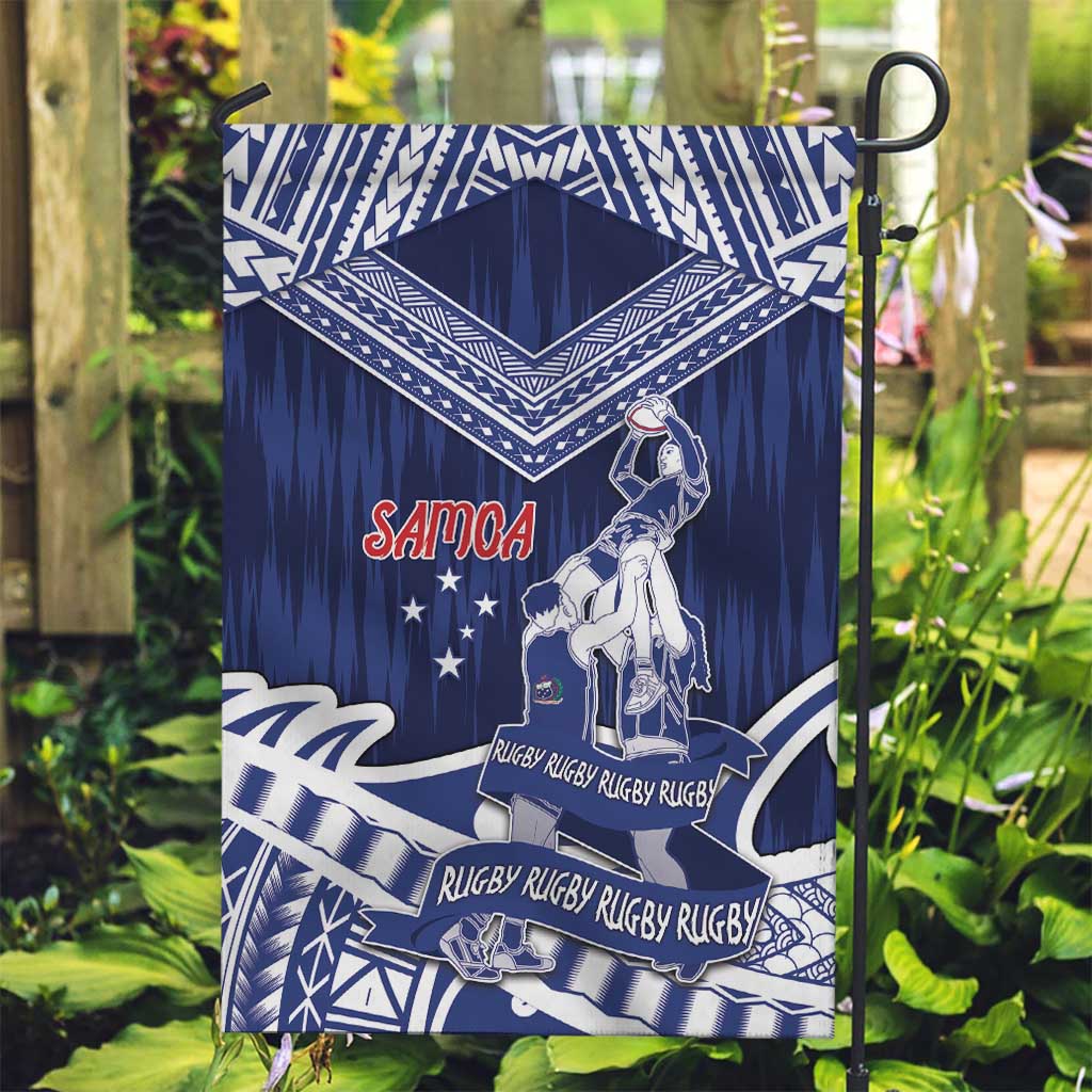 Samoa Rugby Garden Flag Pacific Warrior Glory - Polynesian Pride