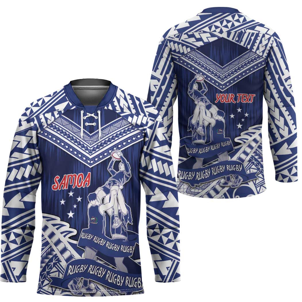 Personalised Samoa Rugby Hockey Jersey Pacific Warrior Glory - Polynesian Pride