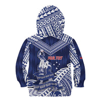 Personalised Samoa Rugby Kid Hoodie Pacific Warrior Glory - Polynesian Pride