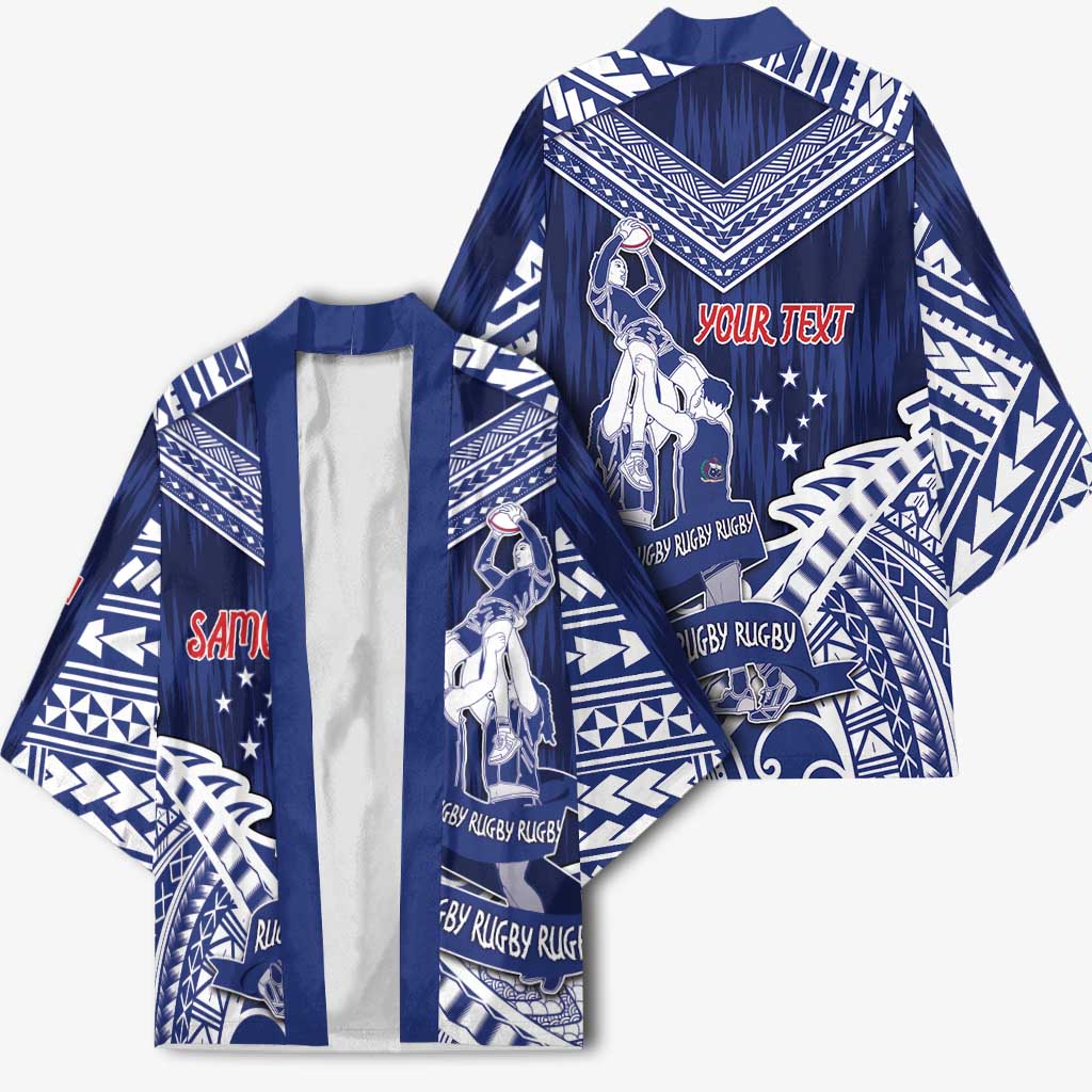 Personalised Samoa Rugby Kimono Pacific Warrior Glory - Polynesian Pride