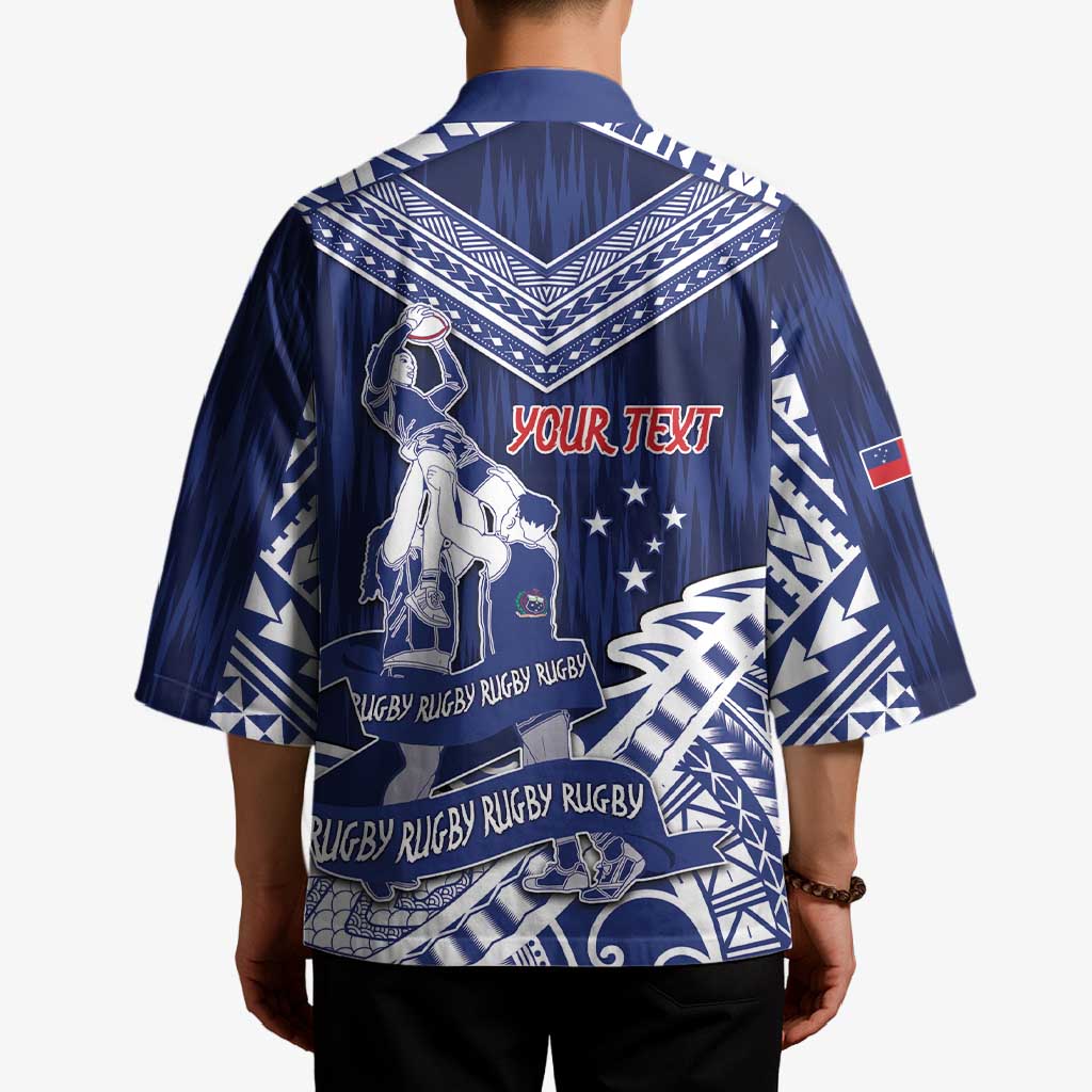 Personalised Samoa Rugby Kimono Pacific Warrior Glory - Polynesian Pride